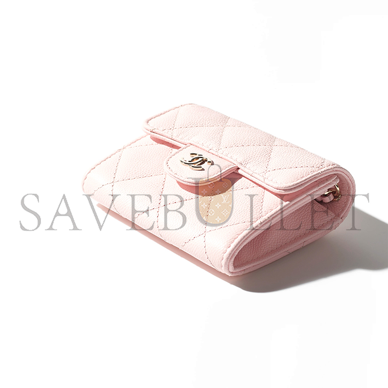 Ch*el classic clutch with chain ap0238 (12*8.5*2.5cm)